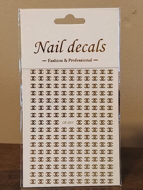 GOLD NAIL DECALS